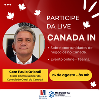 Representante do governo do Canadá fará palestra sobre oportunidades de negócios com o País